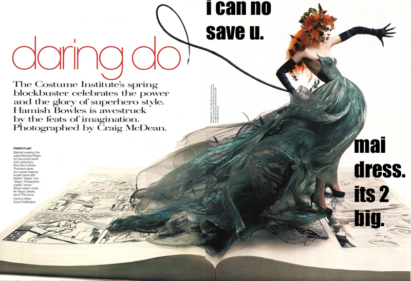 Illustration for article titled LOLVogue: Superhero Photo Shoot Gets Super Stoopid